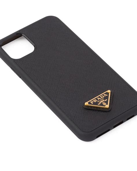 coque iphone 11 prada|Black Saffiano Leather iPhone 11 Pro Max Cover .